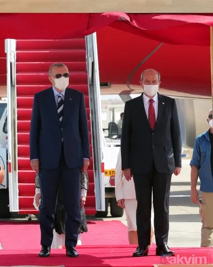 KKTC’de tarihi anlar! Başkan Recep Tayyip Erdoğan’a Oğuzhan Asiltürk ve Devlet Bahçeli de eşlik etti