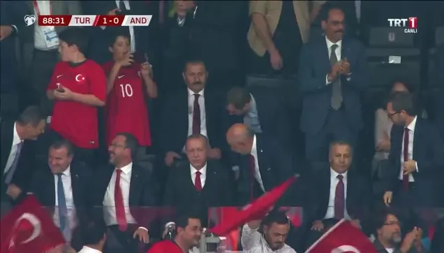 Başkan Erdoğan gole böyle sevindi! Türkiye - Andorra...