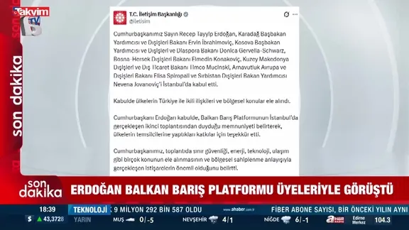 Başkan Erdoğan Balkan masasını topladı!