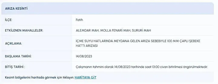 Hazırlık yapın diyerek saat verip uyardılar! 24 saat boyunca sürecek! Fatih, Esenler, Sultanbeyli, Başakşehir... - 2