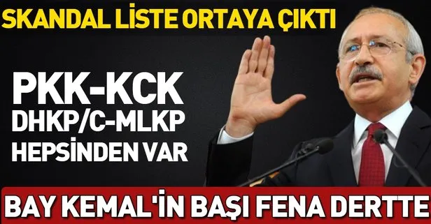İşte CHP’nin belediye meclis üyesi listelerindeki PKK ve diğer terör örgütleriyle bağlantısı olan 27 isim...