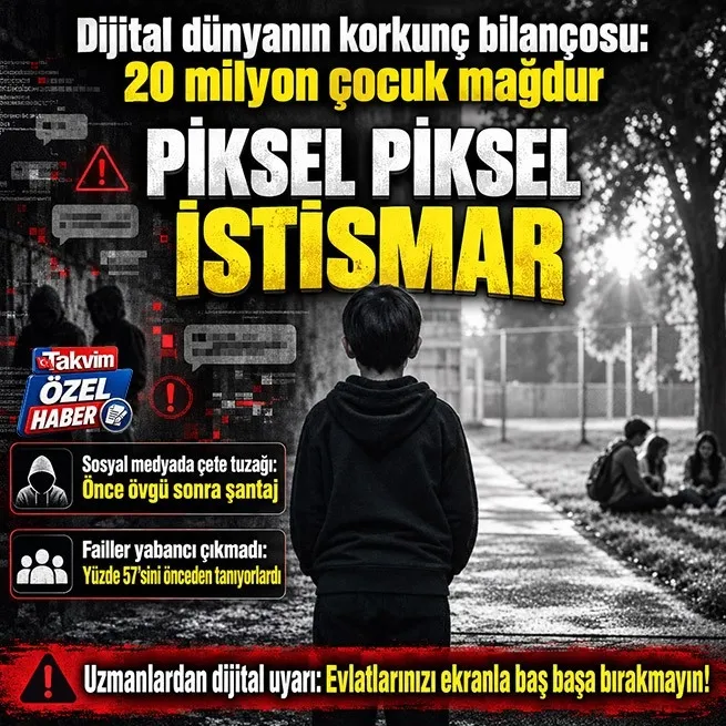 Dijital dünyada çocuklar hedefte: Çeteler sosyal medyada ağ kuruyor, 20 milyon çocuk istismar mağduru