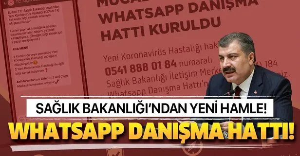 Sağlık Bakanlığı'ndan yeni adım! 'WhatsApp Danışma Hattı'