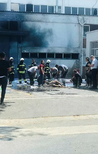 Tekirdağ'da boya fabrikasında patlama: 3 ağır yaralı var
