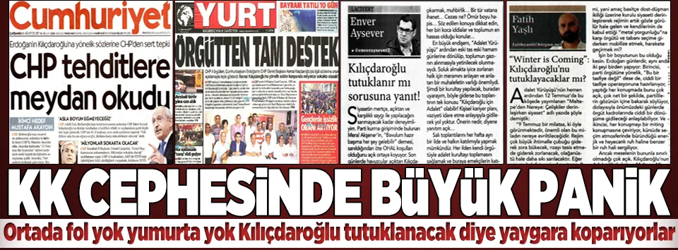 KK cephesinde büyük panik