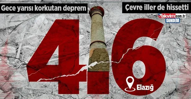 Son dakika: Elazığ’da gece yarısı korkutan deprem! Sivrice 4.6 ile sallandı | AFAD Kandilli son depremler listesi
