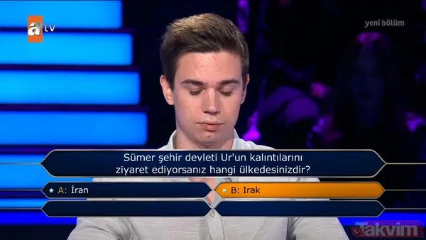 Kim Milyoner Olmak İster'de Fenerbahçe sorusu! Tuttuğu takımın rengini bilemedi veda etti! Kenan İmirzalıoğlu: 'Galatasaray mı sandın?' - 34