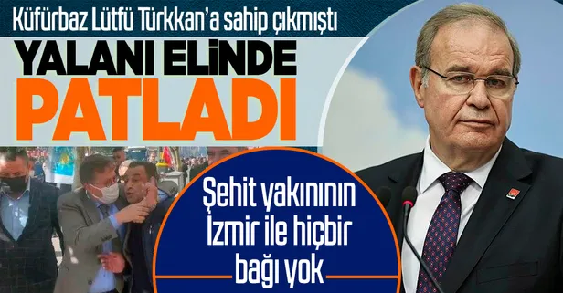Küfürbaz Lütfü Türkkan'a arka çıkan CHP'li Faik Öztrak'ın yalanı elinde patladı: "Şehit yakınının İzmir ile hiçbir bağı yok"