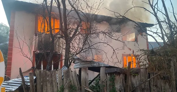 Bolu Mudurnu'da çıkan yangında evli çifte acı veda!