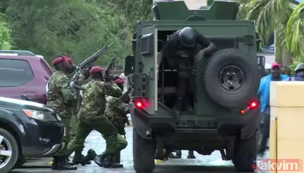 Kenya'da lüks otelde patlama! Silah sesleri de duyuldu - 11