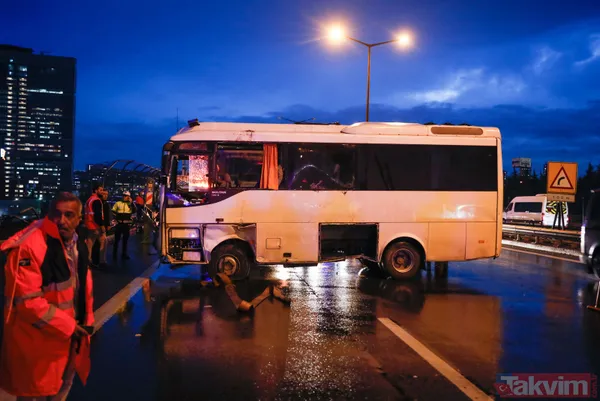 Eyvah eyvah! Yürekler ağza geldi! Cezaevi aracı viyadükte asılı kaldı - 18