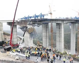 Viyadük faciası: 3 işçi öldü