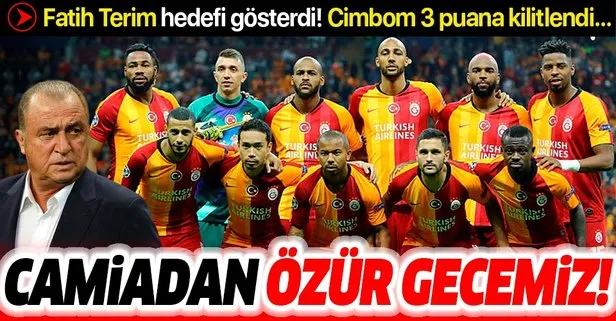 Galatasaray Teknik Direktörü Fatih Terim hedefi gösterdi! Camiadan özür gecemiz