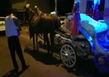 Alkollü faytoncunun ürken atı dehşet saçtı