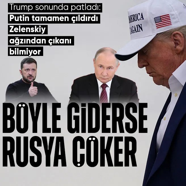 ABD Başkanı Trumptan Moskova ve Kiev yönetimine tepki: Putin tamamen çıldırdı!