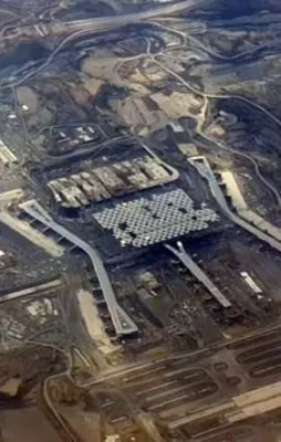 3. havalimanı havadan görüntülendi