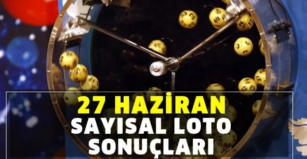 27 Haziran Sayısal Loto çekiliş sonuçları belli oldu! 1 milyon 117 bin lira bugüne devretmişti