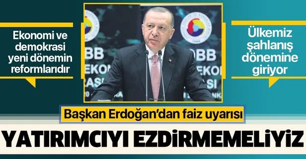 Başkan Recep Tayyip Erdoğan’dan Türkiye Ekonomi Şurası’nda önemli açıklamalar