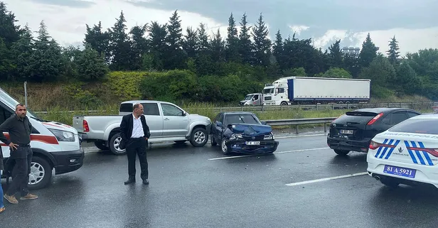 Düzce'de 14 araç birbirine girdi! Yaralılar var