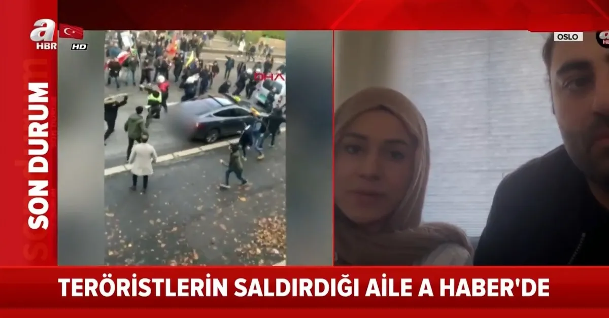 Norveç'te PKK/YPG'lilerin saldırdığı aile A Haber'e konuştu: Türk bayrağını görünce...