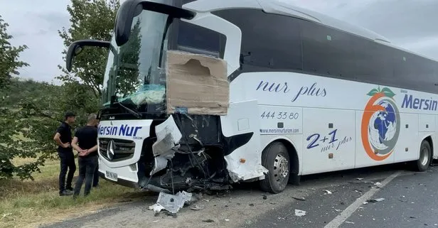 Tekirdağ’da yolcu otobüsüyle otomobil çarpıştı! Feci kazada otomobildeki sürücü öldü, 3 kişi yaralandı