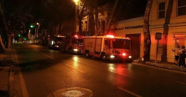Galatasaray Üniversitesinde korkutan yangın
