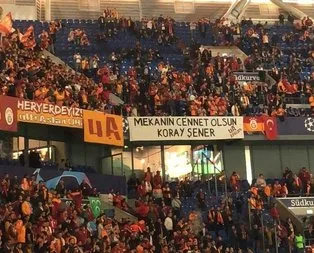 Galatasaray taraftarı Koray Şener’i unutmadı!