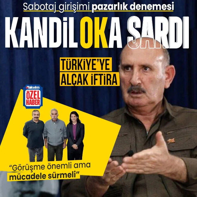Kandil sabotaja devam ediyor: PKK elebaşı Sabri Ok Öcalan-DEM görüşmesi üzerinden pazarlık peşinde!