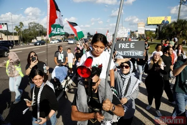 Dünya 'Katil İsrail' diyor! Orta Doğu'dan Asya'ya Avrupa'dan ABD'ye milyonlarca kişiden Filistin'e destek - 35