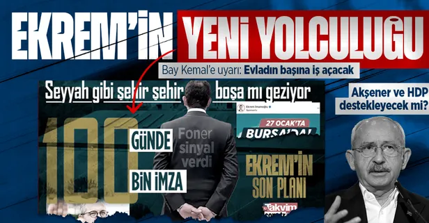 Adaylık savaşları... Ekrem İmamoğlu, Kemal Kılıçdaroğlu'nun karşısına 100 bin imzayla mı çıkacak? Akşener ve HDP...