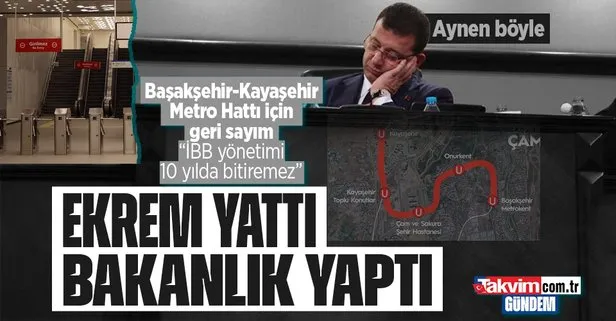 İBB yapmadı Ulaştırma ve Altyapı Bakanlığı bitirdi! Başakşehir-Kayaşehir Metro Hattı için geri sayım