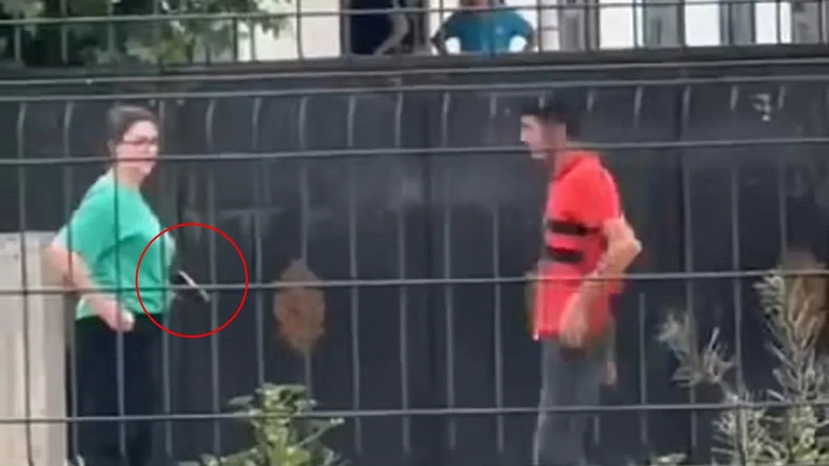 Mardin Kızıltepe'de okuldan atılan liseli kız silahla okul bastı! Kenan Kösen Anadolu Lisesi önünde korku dolu anlar kamerada!