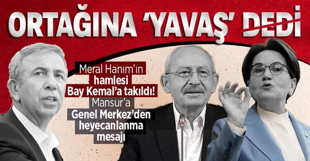 CHP'den ortağı İYİ Parti'ye 'Yavaş' uyarısı: Belediye başkanımızdır