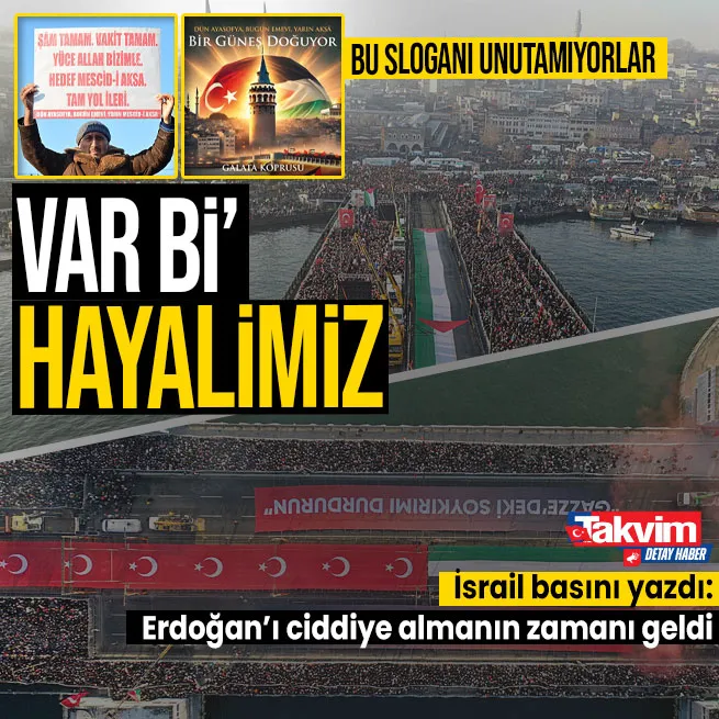İsrail basını Erdoğan’ı ciddiye almanın zamanı geldi dedi: Dün Ayasofya, Bugün Emevi, Yarın Aksa sadece slogan değil