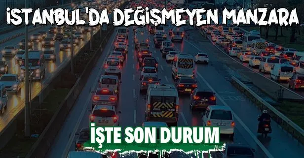 Son dakika: İstanbul’da yine trafik yoğunluğu! İşte son durum