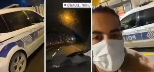 Polis aracıyla tur atan İranlı fenomen, gözaltına alındı! İl göç idaresine teslim edilecek!-1