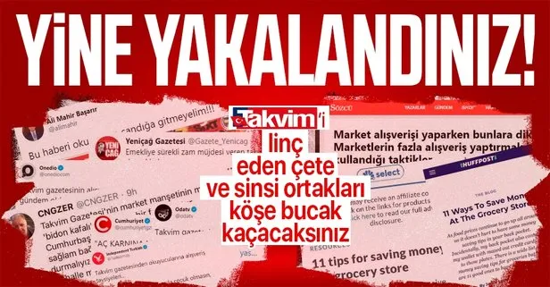 Takvim Gazetesi her zamanki gibi vatandaşın yanında manşet attı, organize linç çetesi yine yakalandı!