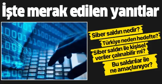 Türkiye'ye yapılan siber saldırılar ile ne hedefleniyor? Siber saldırı nedir ve siber saldırılarda kişisel veriler çalınır mı?