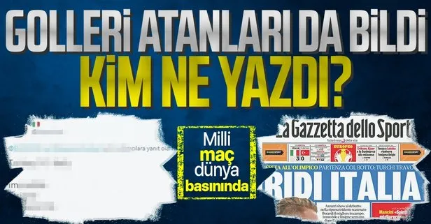 İtalya mağlubiyeti dünya basınında
