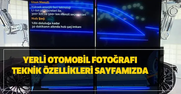 Yerli otomobil teknik detayları şarj süresi ve menzili ne kadar özellikleri açıklandı! İşte TOGG yerli otomobil fotoğrafı