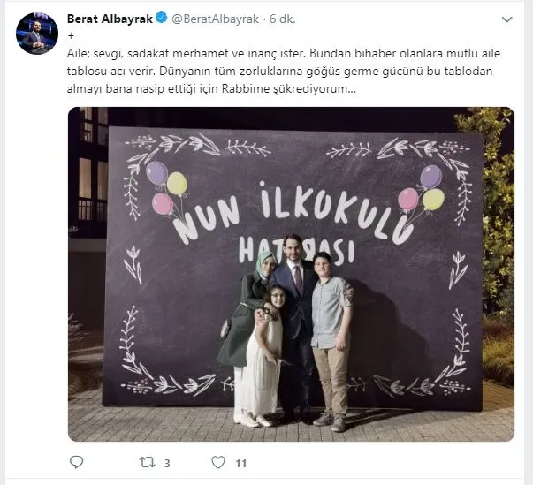 Bakan Albayrak'tan anlamlı paylaşım: Rabbime şükrediyorum-2