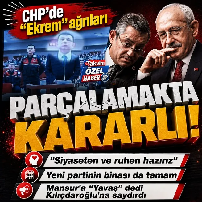 Ekrem İmamoğlu CHPyi bölmekte kararlı: Siyaseten, ruhen ve bedenen hazırız | Yeni partinin binası ve teşkilatları hazır iddiası