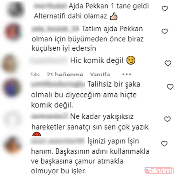 Bir sosyal medya kullanıcısı "Ne kadar yakışıksız hareketler" derken bir başkası "Hiç komik değil" ifadelerini kullandı.
