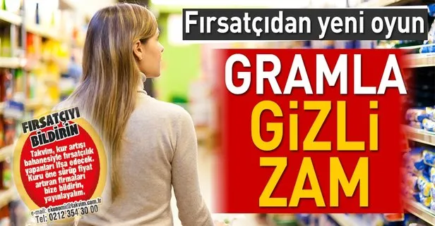 Gramla gizli zam