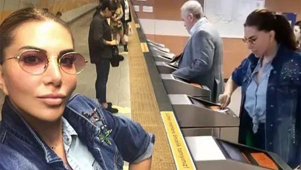 Ebru Yaşar metroyu keşfetti-1