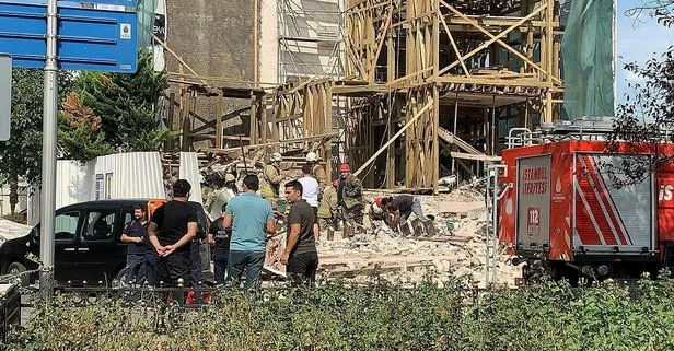 Beşiktaş’ta tadilat yapılan bina çöktü! Göçük altında kalan kişi hayatını kaybetti