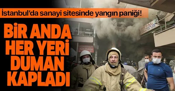 Son dakika: İstanbul’da sanayi sitelerinde yangın çıktı! Ekipler yangına müdahe ediyor