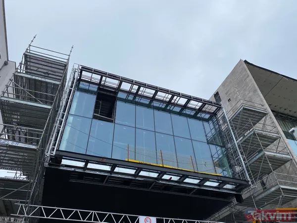 SON DAKİKA: AKM'de (Atatürk Kültür Merkezi) sona doğru! Yüzde 86'sı tamamlandı! Dış cephe kaplaması devam ediyor - 9