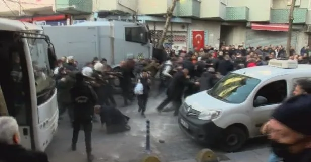 Gaziosmanpaşa’da pazar yeri gerginliği: Polis gazla müdahale etti!