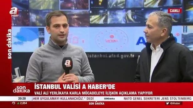Son dakika: İstanbul Valisi Ali Yerlikaya A Haber'de duyurdu! İstanbul’da kar yağışı için 'turuncu' alarm-2